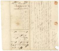 Wrapper for James Cook's Mercer's Colony certificate No. 1048, 320 acres, File 513 Robertson 3rd class, with faint bleed-through of the written text.