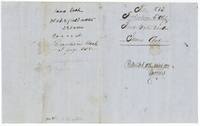 Wrapper for the plat and field notes, endorsed File 513 Robertson 3rd class, patented 15 March 1852, and 'recorded in Book I page 258'.
