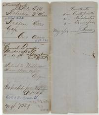 File jacket for Radford Ellis's 640-acre Mercer's Colony claim, patented to William Hamilton 30 June 1852, No. 1031 Vol. 6.