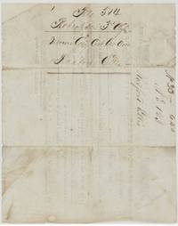Back of the certificate, endorsed 'Mercer's Col. Cert. Radford Ellis, No. 123, 640'.