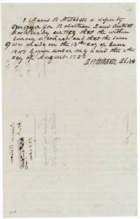 Mitchell's certificate that the survey was made 13 June 1850, dated 4 August 1850.