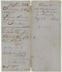 File jacket for Thomas Davlin's 320 acres in Navarro County, Robertson 3rd Class, with the patent entry of March 1852.