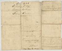 Wrapper for the conditional certificate, marked File 523, Robertson 3rd Class, Thomas Davlin.
