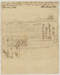 Back of certificate No. 451, with Thomas Davlin's note of 28 October 1846 transferring it, and the land board's endorsements.