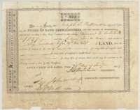 Conditional headright certificate No. 1144 of 29 January 1839 from the Harrisburg County land board for Joseph S. Packwood, 640 acres.