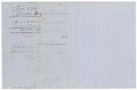 Filing wrapper for the Packwood field notes by Milton Wright, with the patent note of April 1859.