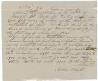 Entry for 640 acres on Richland Creek made for Joseph S. Packwood's certificate by Arvin Wright, administrator of his estate.