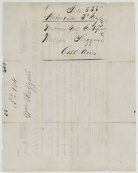 Back of the certificate, endorsed file 535 Mercer's Colony certificate, William Hoggard, 640 acres.
