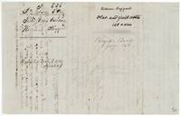 Back of the field notes: 'Plat and field notes, 640 acres', recorded Book I page 146, patented 9 March 1852.