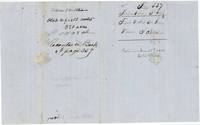 Wrapper for the plat and field notes, 320 acres, Hutchison, patented 13 March 1852.