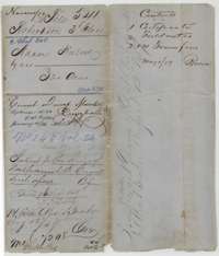 File jacket for Adam Hulver's 320 acres in Navarro County, Robertson 3rd Class, with the patent entry of July 1859 to the heirs of Nathaniel H. Carroll.