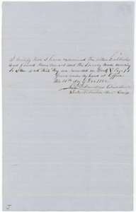 District surveyor's certificate of 14 December 1852 that the Hartzel field notes are correct and recorded in Book V, page 73.