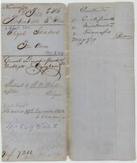 File jacket 546, Robertson 3rd Class, Elijah Sanders 320 acres, abst 755, patented to R. N. White assignee 29 Dec 1852, No. 869 Vol 8.