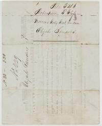 Back of the certificate endorsed Mercer's Colony certificate 320 acres, Elijah Sanders, No. 229.