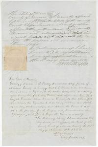 County clerk's acknowledgment of 18 March 1852 and Chief Justice Donaldson's certificate of 12 Nov 1852 proving the Sanders bond by witness E. P. Baker.