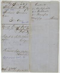 File jacket 547, Robertson 3rd Class, abstract 754, Richard Sanders by assignee, 320 acres, patented to R. N. White 23 September 1852 as No. 1144 Vol. 6.