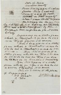 Field notes and plat for 320 acres on Briar Creek about four miles northwest of Corsicana, by D. R. Mitchell, beside Elijah Sanders' survey.