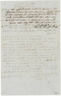 District surveyor J. P. Philpott's certificate of 26 August 1850 that the plat is correct and recorded in Colony Book I page 33.