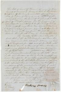 Richard Sanders' $500 bond to R. N. White to convey his 320-acre Mercer's Colony headright when patents issue, 22 February 1851.