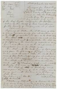 Field notes of the Ray three-fourths league and labor on Chambers and Waxahachie creeks, Navarro County, surveyed by Wm. L. Browning, with marginal plat.