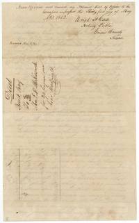 Notary Uriah F. Case(?) closes the proof of the Ray deed, 31 May 1852; endorsed Record No. 374.