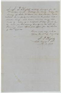 J. P. Philpott certifies that John W. Moore's Waxahachie Creek survey in Ellis County was made on certificate 1337 issued 15 Jan 1840.
