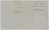 Back of the Harris County clerk's certificate docketed John W. Moore v. The Republic, No. 1146.