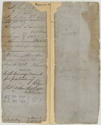 File jacket for Joseph Linscomb, two surveys of 242 and 1038 acres, certificate 475, patented Sept 1861, Vol. 7 Nos. 339 and 340.