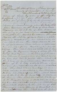 Field notes of 1038 acres surveyed for J. Linscomb on Briar Creek, Navarro County, with plat sketch of neighbours.