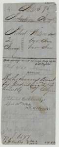 Old wrapper for Robert Wilson's two surveys, with map-check notes and the patent entry of 30 April 1861.