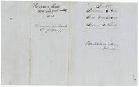 Wrapper for the plat and field notes of 320 acres, recorded in Book I page 77, marked patented May 11, 1852.
