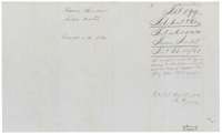 Back of the field notes, with the docket for Thomas Harlow, a note on the conflict with an earlier survey, and the patent entry of 8 November 1862.