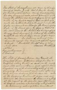 Copy of James Pratt's transfer to David R. Mitchell of his certificate for $200, Huntsville, 20 May 1850, with Leon County proof.