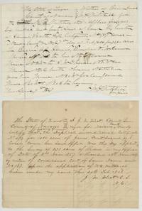 W. H. Mitchell's application for 640 acres for D. R. Mitchell's heirs (9 April 1867) and J. M. Eliot's certificate of 24 Feb 1868 on the duplicate certificate.