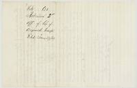 Wrapper docketed affidavit of loss of original transfer, filed January 27, 1869.