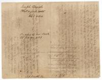 Wrapper for the Bunch plat and field notes, recorded Book E p. 409, filed 24 August 1853, patented 4 August 1854 (J. Cummings).