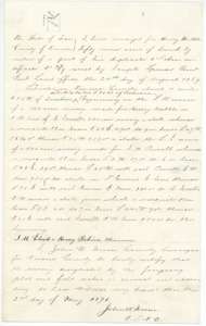 Field notes for 59 acres near Dresden on Richland Creek waters, surveyed for Henry Hubble by County Surveyor John W. Irwin, certified 2 May 1871, with a small plat.