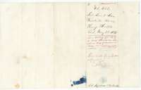 Jacket for the 160-acre field notes of Henry Hubble, filed 22 May 1871 and marked patented to him on 25 May 1871.