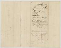 Back of the balance certificate, with filing notes of 27 September 1871 and its forwarding for relocation to Corsicana in 1872.