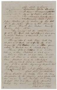 Field notes of 1,789,800 square varas on Cottonwood Creek in Navarro County for Jesse Benton Jr., surveyed by B. J. Chambers, 28 September 1853.