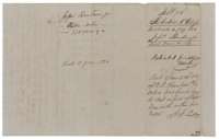 Docket wrapper for the Cottonwood Creek field notes of Jesse Benton Jr., noting the patent of 24 June 1854.