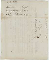 Back of the Houston certificate, endorsed Robertson Class 3, Mercer's Colony certificate for the heirs of John P. Houston, 640 acres.