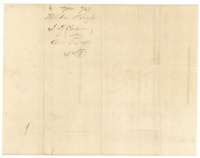 Folded wrapper of the 1853 letter from the agent of Jefferson Haggerty's heirs, endorsed with the file number.