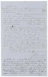 Deputy surveyor A. J. Lee's certificates of 1 June 1854 that the Johnson County tract was resurveyed because of a boundary conflict and Haggerty's certificate applied.
