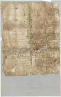 Badly stained Montgomery County conditional certificate No. 66 for William Miller, signed by Jesse Grimes as Chief Justice, April 1839.
