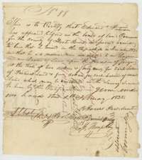 Headright certificate No. 88 for one league and one labor, issued to Edward Paterson by the Fort Bend County land board, 1 February 1838.
