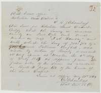 District surveyor's certificate of May 1854 that the survey shown on the map as the Ramsay survey was made under a warrant located at Houston in 1838.