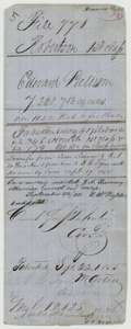 Older file jacket for the Paterson file, listing the certificate, field notes and certificates, with the patent entry of 22 September 1855.