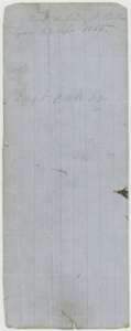 Back of a folded wrapper, with faint filing notes.