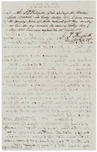 District Surveyor J. P. Philpott examines the Crabb field notes and records them on 22 August 1850; page is faint with bleed-through.